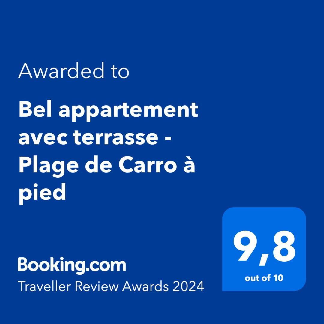 Bel Appartement Avec Terrasse - Plage De Carro A Pied Martigues Eksteriør bilde